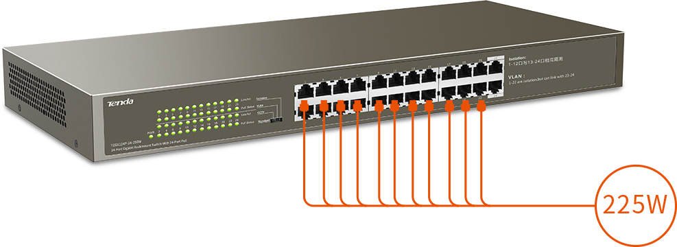 TEG1124P-24-250W Switch
